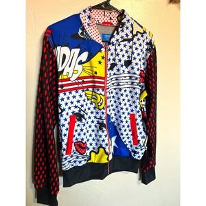 Adidas Rita Ora Collaboration Pop Art Graphic Track Jacket Full Zip rare funky
